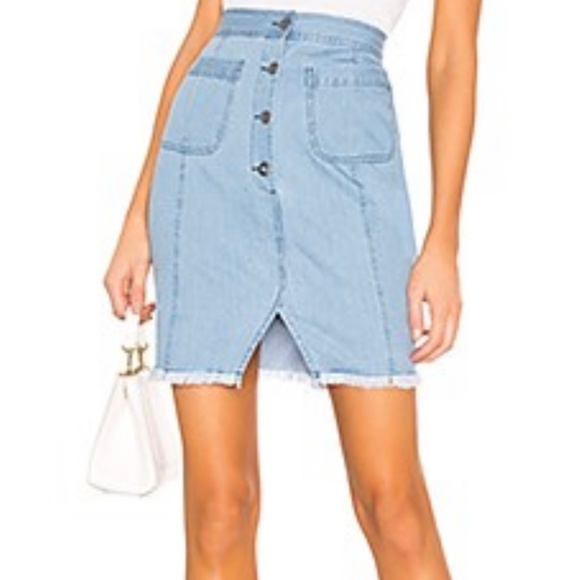 Cupcakes & Cashmere denim skirt midi/ size xs 0-2 - Picture 1 of 6